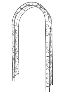 Metal Garden Arch Arbour Vintage Ornate Style