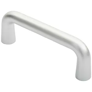 Rounded D Shaped Bar Handle 150mm x 22mm Diameter Satin Anodised Aluminium