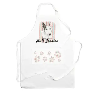 Purely Home Bull Terrier Apron - Novelty Kitchen Gift for Dog Lovers