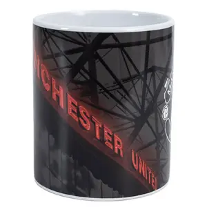 Manchester United FC Old Trafford Mug White/Black/Red (One Size)