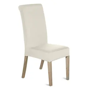 Ivory Universal Dining Spandex Chair Cover, Pack of 1