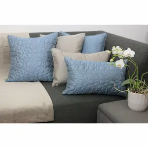 Bloxom Square Throw Cushion Wedgewood Blue / 60 x 60cm