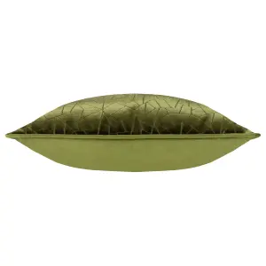 Hoem Malans Cut Velvet Piped Feather Filled Cushion