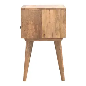 Emme 1 Drawer Solid Wood Bedside Table