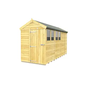 DIY Sheds 5x13 Apex Shed - Single Door With Windows