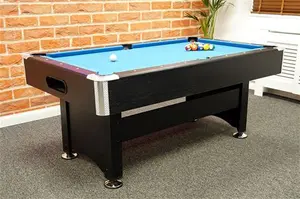 Signature Dean Pool Table: Black Finish - 6Ft, 7ft