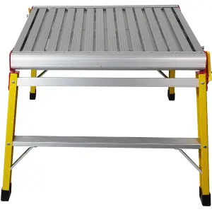 Excel Fibreglass Work Bench Platform Heavy Duty Folding Hop Up 600mm x 600mm