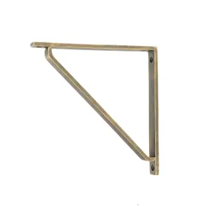 From The Anvil Burnished Brass Barton Shelf Bracket (200mm x 200mm)