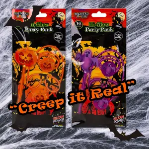 Halloween Glow Stick Pack Pumpkin-Skull-Bat-1 Piece Mystery Bag  MultiColour