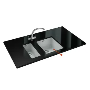 Franke Sirius SID110-34PW 1.0 Bowl Tectonite Undermount White Kitchen Sink