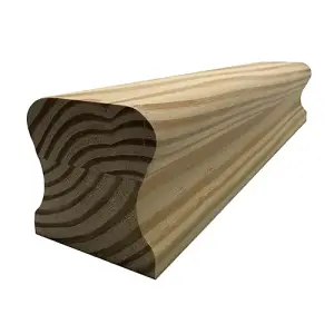 Southern Yellow Pine Handrail THR 4.2m - No Groove UK Manufactured Traditional Products Ltd