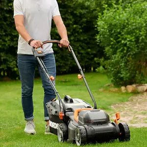 WORX WG779E.2 40V 34cm Cordless Lawn Mower with 2 x 2.0Ah Batteries and Charger