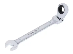 BlueSpot Tools 180 degree Flexible Head Ratchet Spanner 13mm