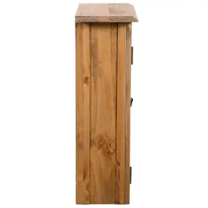 Berkfield Bathroom Wall Cabinet Solid Recycled Pinewood 42x23x70 cm