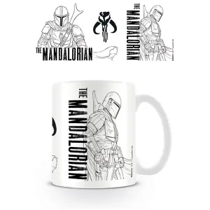 Star Wars: The Mandalorian Line Art Mug White (One Size)