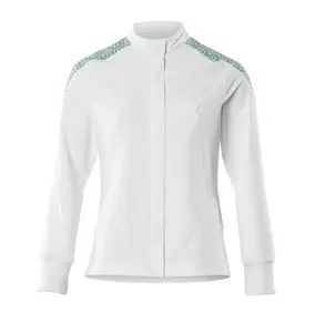 Mascot Food & Care Ladies Ultimate Stretch Jacket (White/Grass Green)  (Medium)