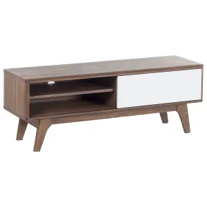 Beliani Scandinavian TV Stand Brown BUFFALO