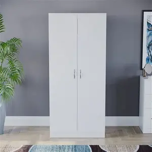 Vida Designs Riano 2 Door White Wardrobe