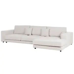 Corner Sofa LOFOTEN Off-White Fabric Left Hand