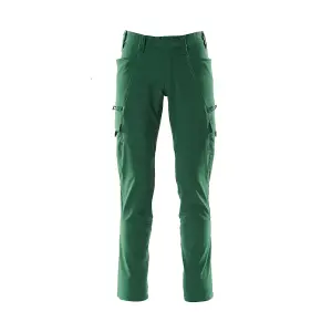 Mascot Accelerate Ultimate Stretch Trousers with Thigh Pockets - Green   (34.5) (Leg Length - Regular)