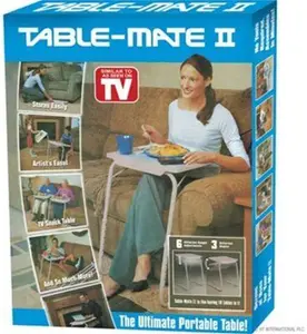 Adjustable Table Mate Express Portable Dinner Laptop Tray Folding Desk Sofa New