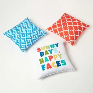 Homescapes Sunny Days Outdoor Cushion 45 x 45 cm, Set of 2