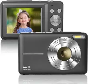 1080P Full HD Digital Camera 44MP Compact Camera 2.4 Inch LCD Screen 16X Digital Zoom Camera Mini Video Camera