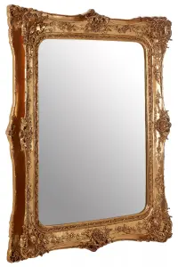 Interiors by Premier Marseille Gold Baroque Style Wall Mirror