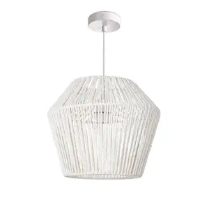 Powderly 1 - Light Lantern Pendant White / White