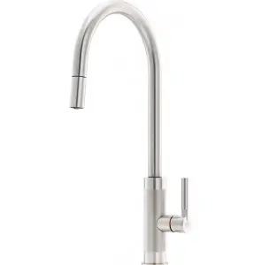 Franke Tessuto J Pull Out Spout Kitchen Tap - Decor Steel