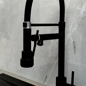 Liquida GD384MB Single Lever Multi Use Pull Out Kitchen Mixer Tap In Matt Black