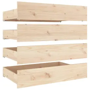 Berkfield Bed Frame with Drawers 150x200 cm 5FT King Size