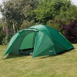 Andes 4 Person Easy Pitch Tent - GREEN