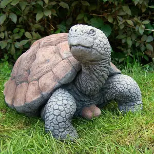 Large Stone Cast Tortoise Garden Ornament