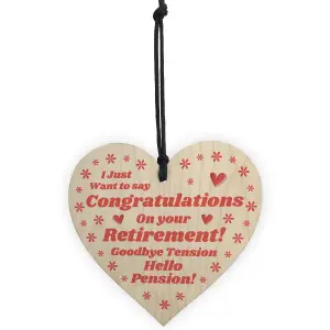 Novelty Retirement Gift for Him Her Colleague Good Luck Leaving Gift Keepsake Heart