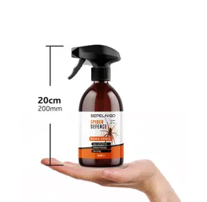 Repel-N-Go - Spider Repellent Deterrent Spray - Natural Eco-Friendly Pest Control Defence, Contains Peppermint & Geraniol - 500ml