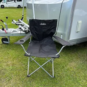 Andes Camping Chair with Carry Bag BLACK