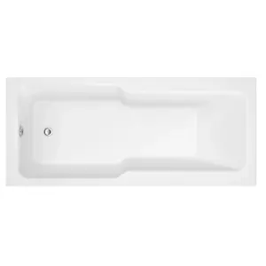 SunDaze 1700 x 750mm Gloss White Acrylic Rectangular Shower Bath Single Ended