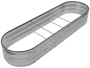 Woodside Raised Garden Bed Kit, Galvanized