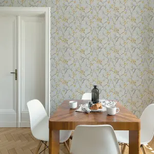 Boutique Eliza Summer Floral Smooth Wallpaper