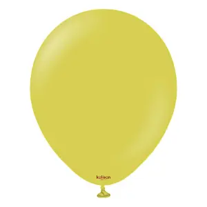 Kalisan Latex Retro Balloon (Pack of 2) Olive (One Size)