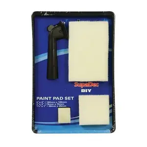 SupaDec DIY Paint Pad Set (5 Piece) Cream/Black (One Size)