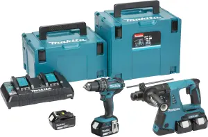 MAKITA DLX2137PTJ 18v Twin pack