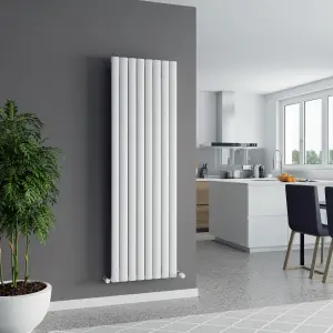 Agadon Berlin Aluminium Designer Radiator 1800 x 555 mm White - 4447 BTU - 10 Years Guarantee