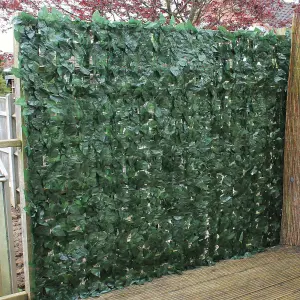 True Products Artificial Ivy Leaf Hedge Garden Fence Privacy Screening - 1.5m x 3m