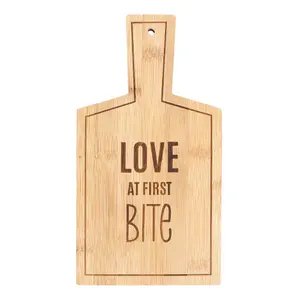 Love At First Bite' Bamboo Serving Board (H26.5 cm)