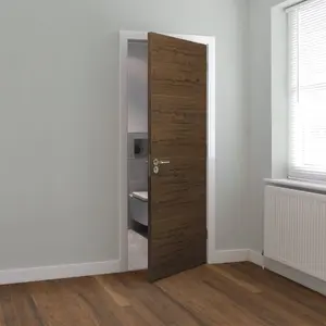 Fernor Walnut Internal Door Prefinished 198.1cm H x 61cm W x 3.5cm D