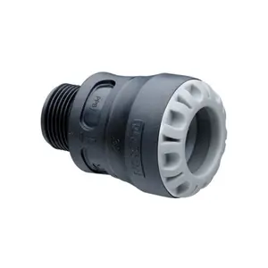 Plasson Pushfit Male Adaptor - 32 x 1"  BSPT Male 1002 (PP1002U0032010)