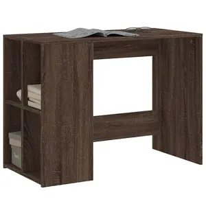 Berkfield Desk Brown Oak 102x50x75 cm Engineered Wood