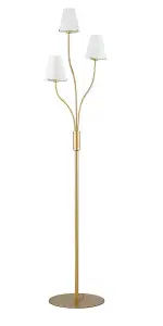 Luminosa CANTO 3 Light Multi Arm Floor Lamp Gold 38.5x158cm